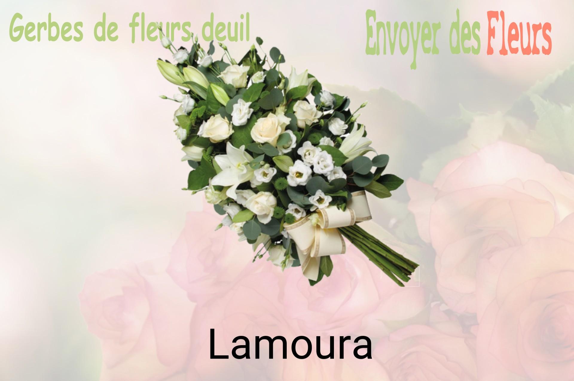 Gerbe de fleurs de deuil livrée à Lamoura